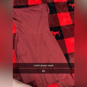 T-shirt Dress, kind of off the shoulder